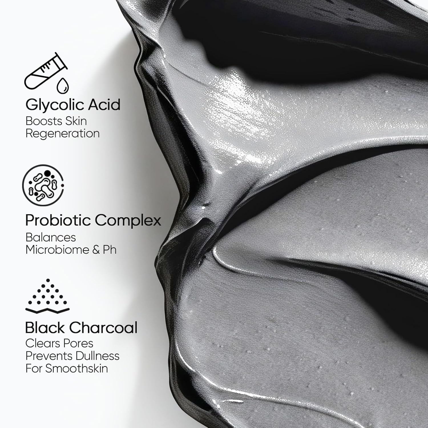 Deep Pore Cleansing Blackhead Remover Face Mask Stick, Mud Mask with Natural Alaska Volcano Clay, Gentle Exfoliating, Smoothing Skin, Non-Drying, Skincare Facial Mask